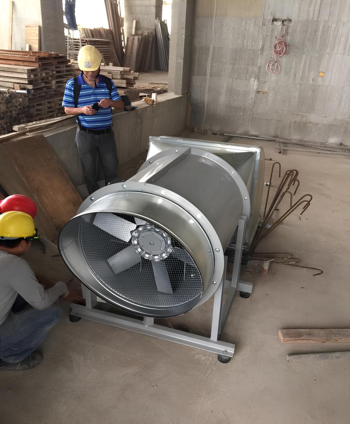 新北固定式風車組裝