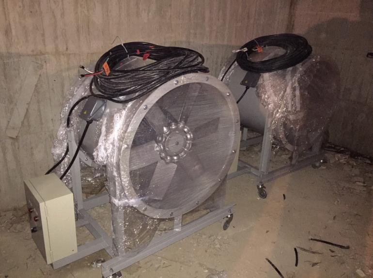 新北移動式風車組裝